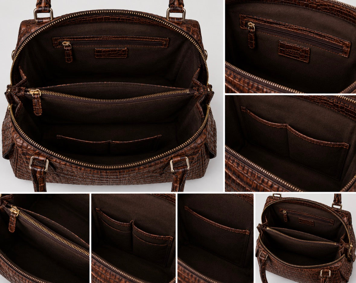 Midnight Lisse Fuax Bag