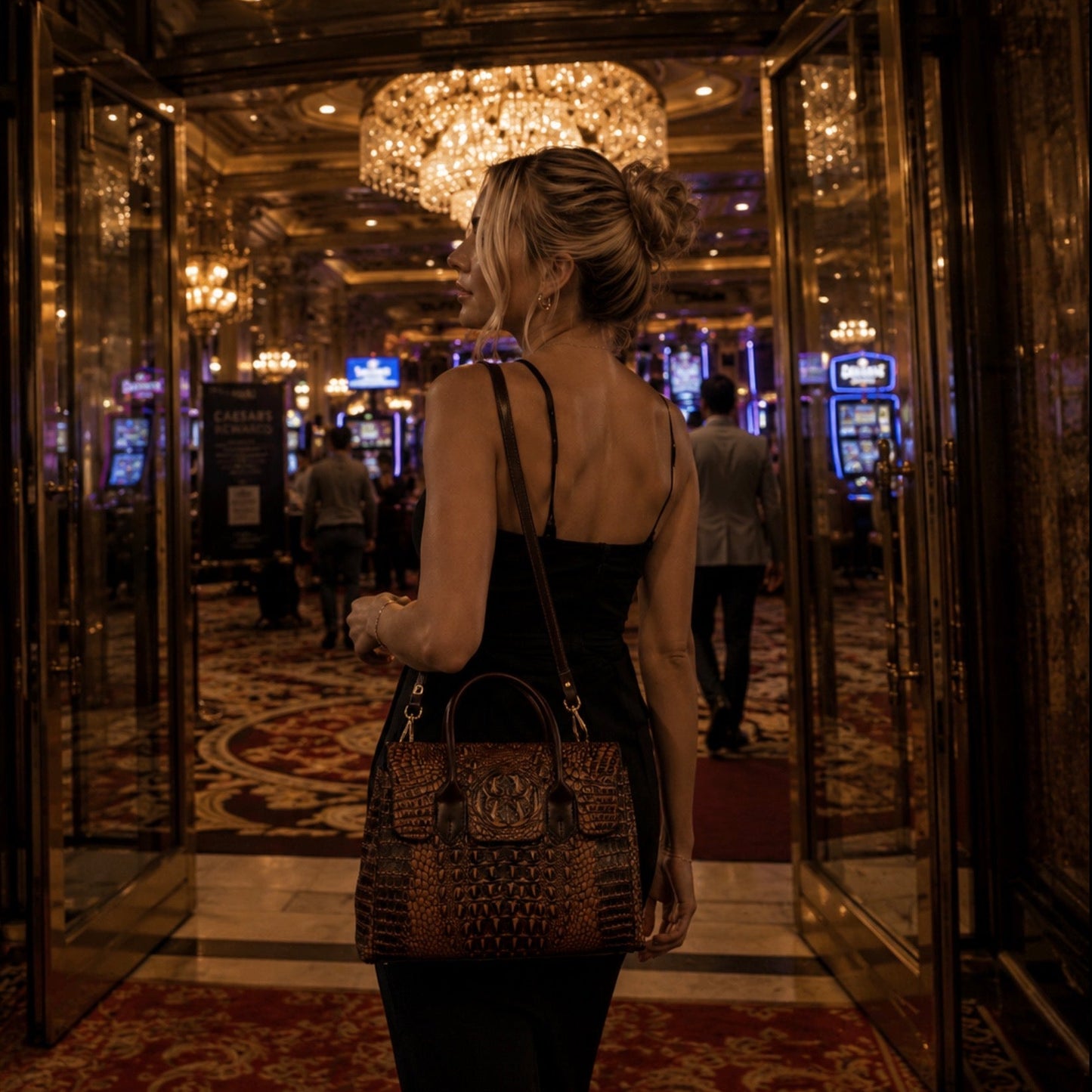 Midnight Lisse Fuax Bag