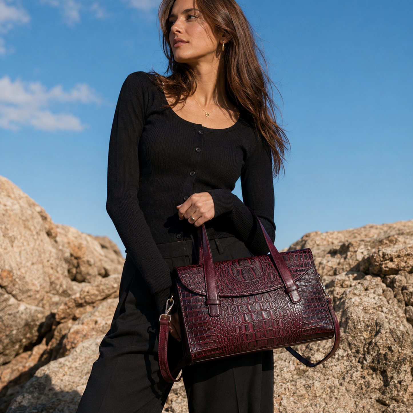 The Luminary Croc Handbag