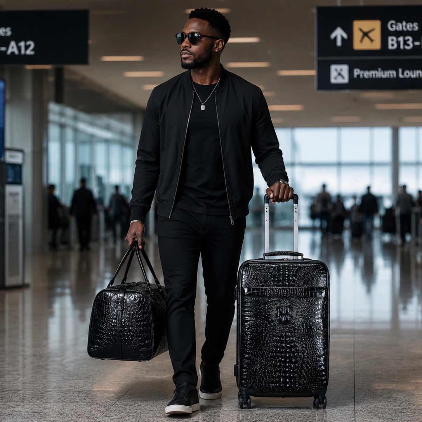 Ravello Elite Luggage With Handbag