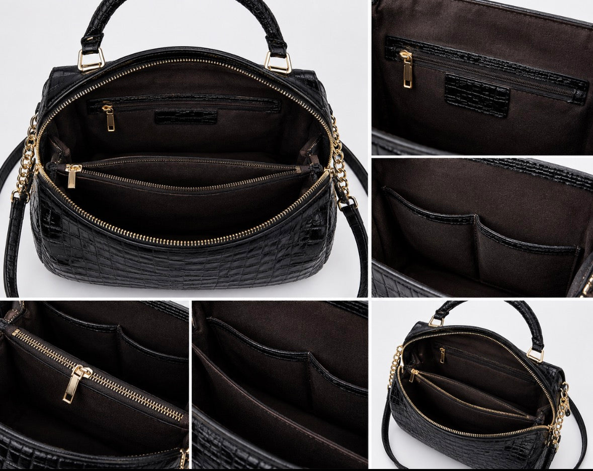 Gris Shoulder Clutch Bag
