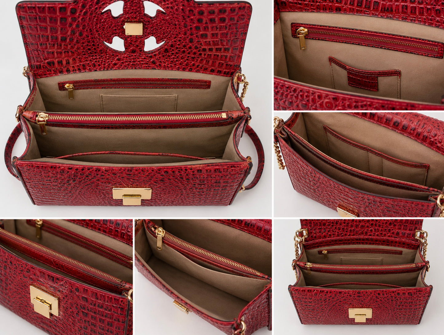 Bellagio Croco Handbag